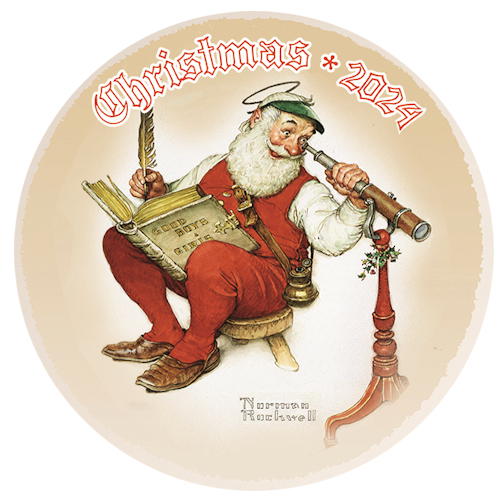 Norman Rockwell 2024 Christmas Plate CollectibleShopping Com   0101088051 